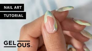 gel nail art tutorial summer swirls