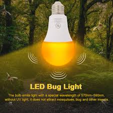 Led Bug Light Bulb Outdoor E26 27 Mosquito Repellent Light Bulb No Uv 570 590nm Wavelength Night Light Bulb For Outdoor Indoor Led Bulbs Tubes Aliexpress