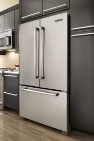 Most of the refrigerators today are around 33'' deep and that leaves quite a bit sticking out of the if they use a cabinet depth fridge, it's perfect depth. Kitchenaid Counter Depth Refrigerator In Kitchen Modern House Cabinet Depth Refrigerator Kitchen Aid Appliances Counter Depth French Door Refrigerator