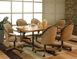 Keep this knowledge in mind so that you can replace the this dinette set with caster chairs constitutes a smooth proposition for all traditional or classic decors. Drswsc44 Dining Room Sets With Swivel Chairs Hausratversicherungkosten
