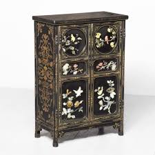 black lacquered chinoiserie gilded