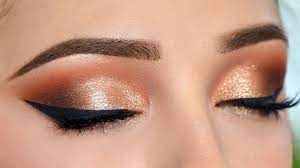 warm toned smokey eye makeup tutorial