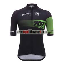 2018 Team 707 Santini Cycle Clothing Biking Jersey Top Shirt Maillot Cycliste Black Green