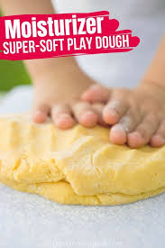 moisturizer corn starch play dough