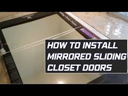Install Sliding Mirrored Closet Doors