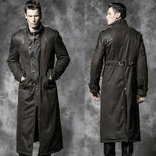 Leather Men Overcoat Men Leather