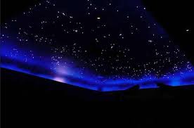 star ceiling fiber optics or painted