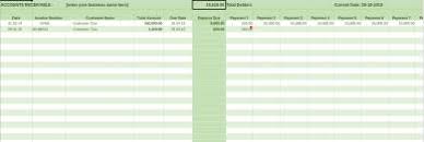 accounts receivable ledger forms in
