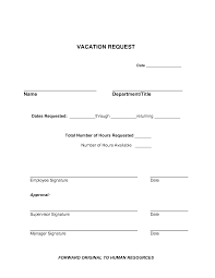 Best Photos Of Template Of Vacation Request Form Vacation