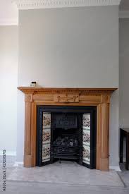 Victorian Black Cast Iron Fireplace