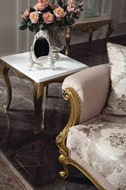 Gold cream living room decor meliving. Casa Padrino Luxury Baroque Living Room Set Pink White Gold 2 Sofas 2 Armchairs 1 Coffee Table 2 Side Tables Living Room Furniture In Baroque Style Noble Magnificent