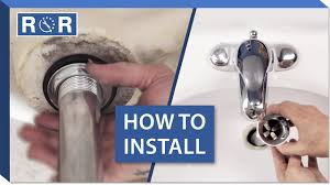 how to install a bathroom sink drain