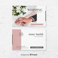 Wedding Photography Business Card Template Vector Free