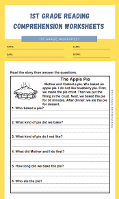 Most of these worksheets are pretty simple and should suit kindergarten or first grade readers. 1st Grade Reading Comprehension Worksheets 9 Worksheets Free
