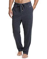 Nautica Cotton Soft Knit Sleep Lounge Pant In Gray For Men