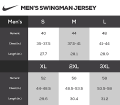 47 Punctual Nike Youth Basketball Jersey Size Chart