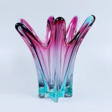Murano Glass Vase Italy 1960s For