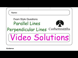 Parallel And Perpendicular Lines