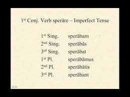1st Conjugation Verbs In Latin