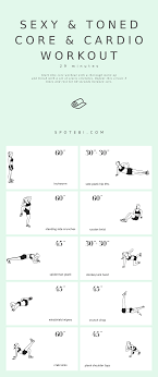bodyweight at home core cardio workout