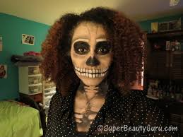 realistic skeleton makeup offbeat look