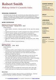 makeup artist resume sles qwikresume