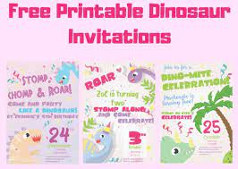 free printable dinosaur birthday