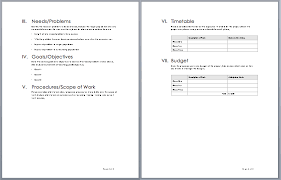 Free Project Proposal Template Word