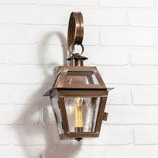 Brass Lantern Outdoor Wall Light