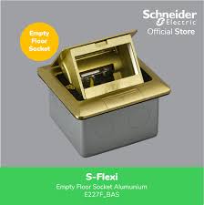 schneider electric floor socket gold