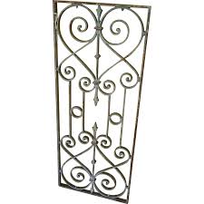 Vintage French Cast Iron Door Fence 1900