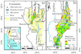 map of the chao phraya river basin