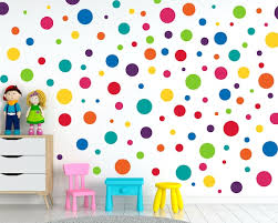 Rainbow Polka Dot Wall Decal