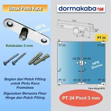 Stainless 360 degree rotating pivot hinge (70kg) ₱209.00. Dorma Top Pt 24 Patch Fittings 3 Mm Shopee Philippines