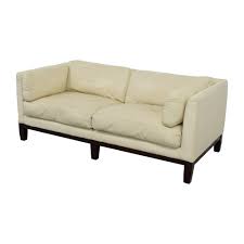 decoro decoro off white leather sofa