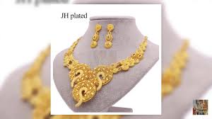 new dubai 24k gold plated jewelry sets