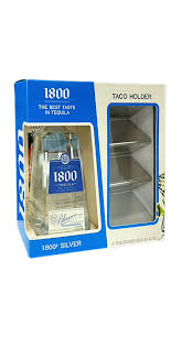 1800 tequila silver w taco holder