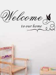 Shein Welcome Wall Decal Wall Decor