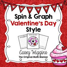 Spin Graph Valentines Day Bar Graph Tally Chart Line Plot Pie Graph