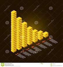Gold Chart Stock Vector Illustration Of Diagram Graphic