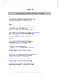 Country songs that use figurative language lyrics. Https Www Sps186 Org Downloads Basic 799114 Figurative 20language Pdf