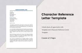character letter template in pdf free