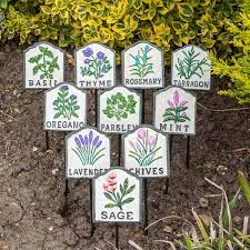 Set Of Ten Herb Garden Markers Forge