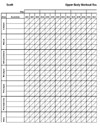 printable workout log fill and sign