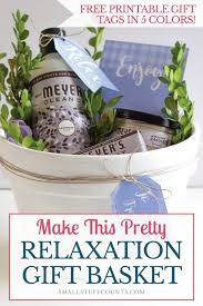 A Diy Relaxation Gift Basket With Free
