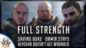 Metro Exodus Full Strength - How to Save Duke, Have Damir Stay & Prevent  Alyosha From Being Wounded - YouTube