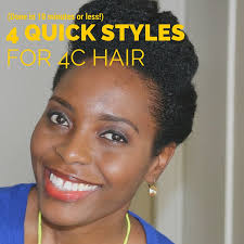 How to style short 4c natural hair / easy hairstyles for 4c hair essence. 4 Quick Natural Hairstyles For 4c Hair