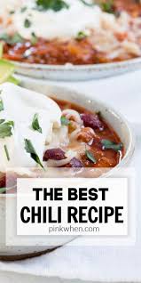 how to make the best chili recipe