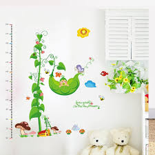 Home Decor Garden Peas Baby Height Measure Removable Wall