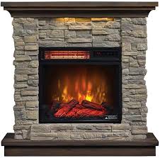 Wall Mantel Electric Fireplace With